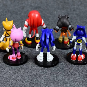 ست شش تایی اکشن فیگور سونیک Action Figure Sonic_اسباب بازی